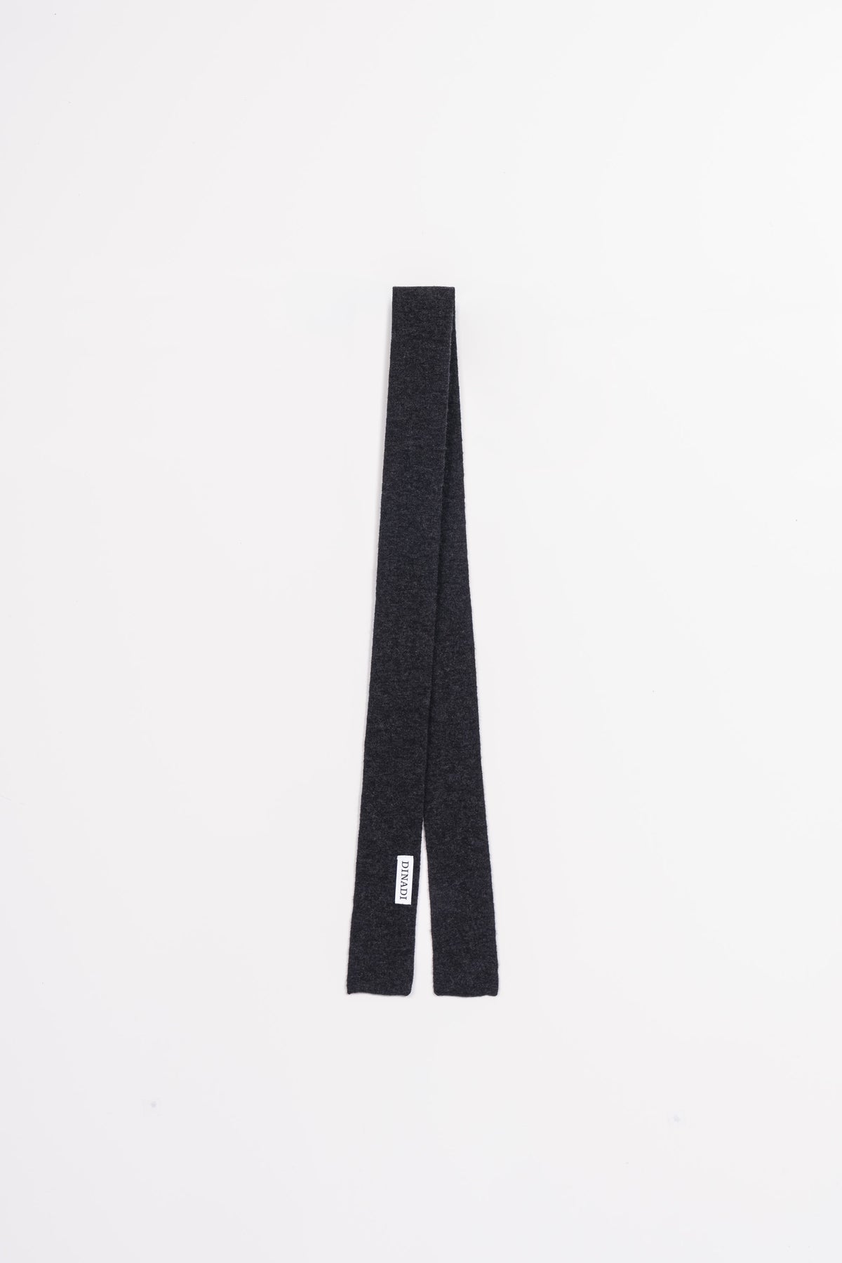 MERINO Skinny Scarf - Onyx Grey