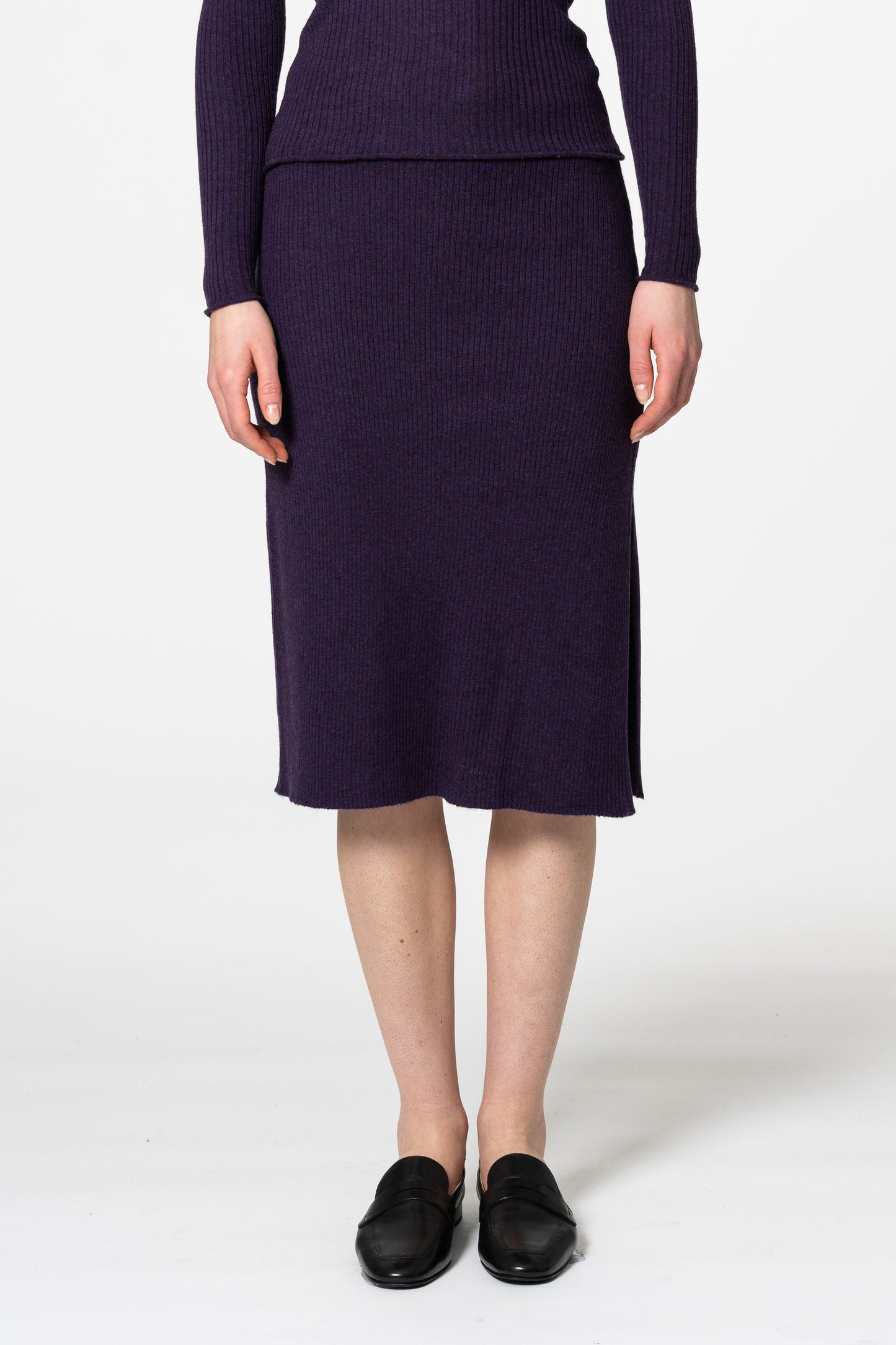 MERINO Skirt - Plum Purple