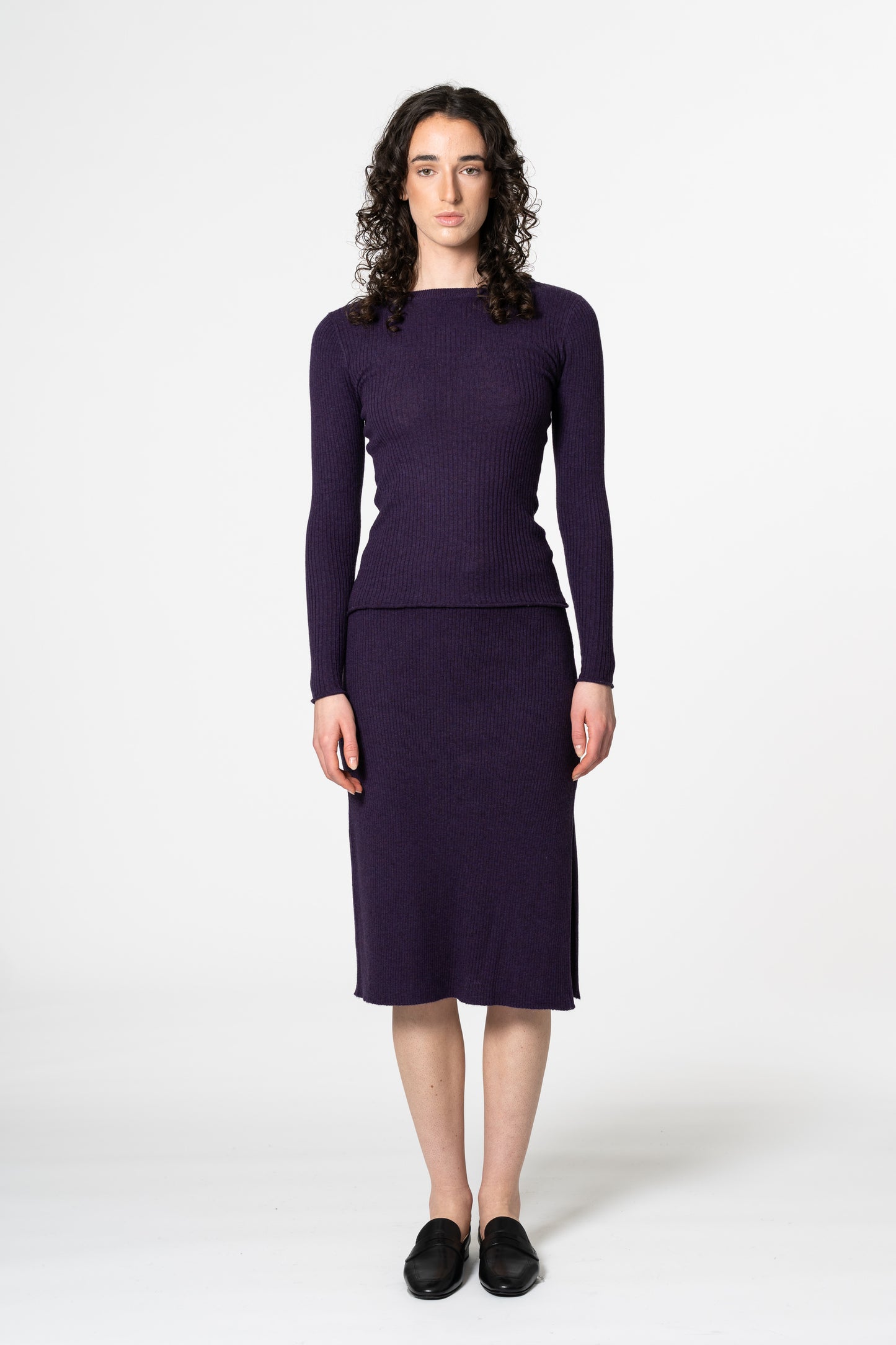 MERINO Skirt - Plum Purple