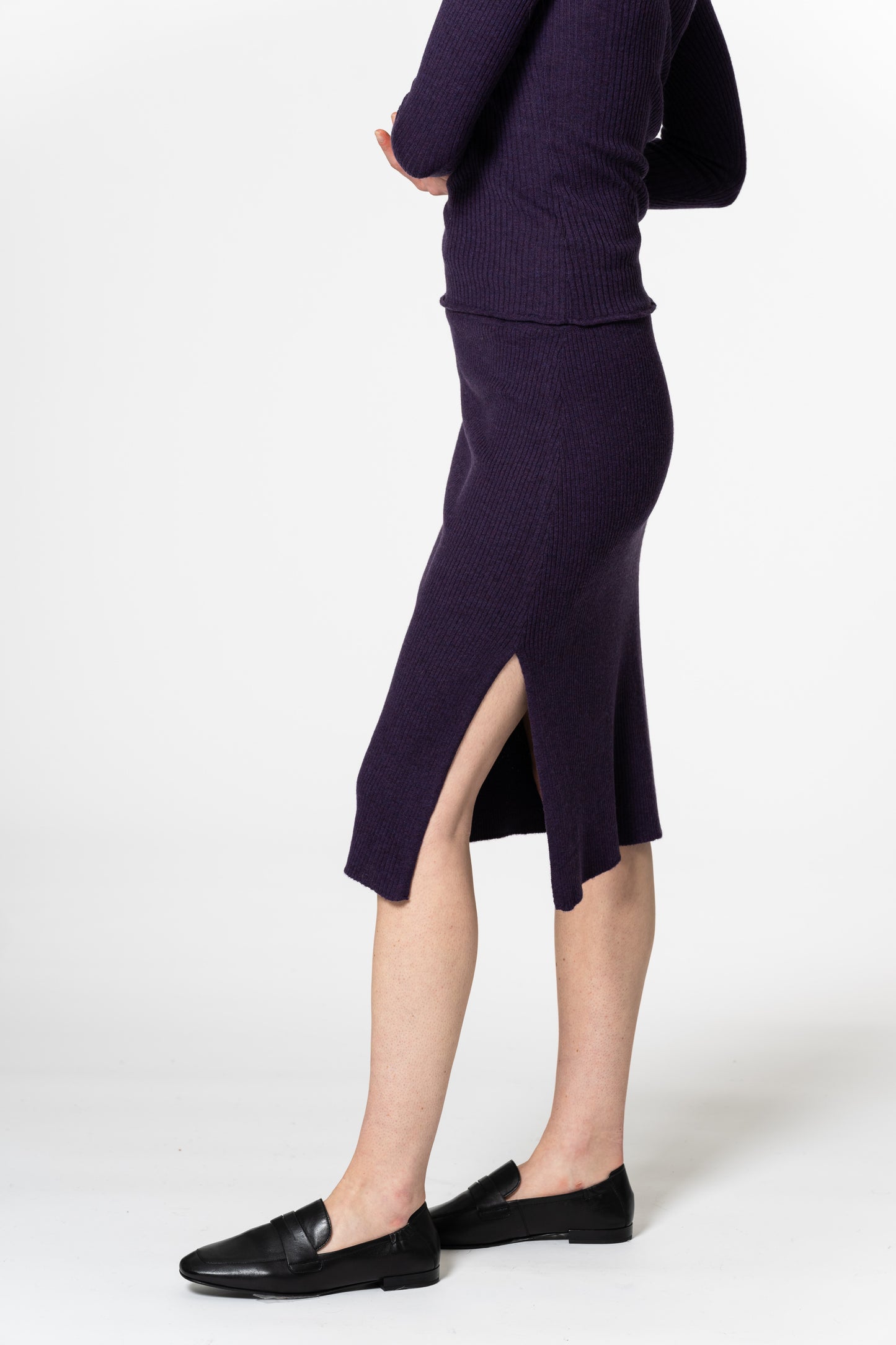 MERINO Skirt - Plum Purple