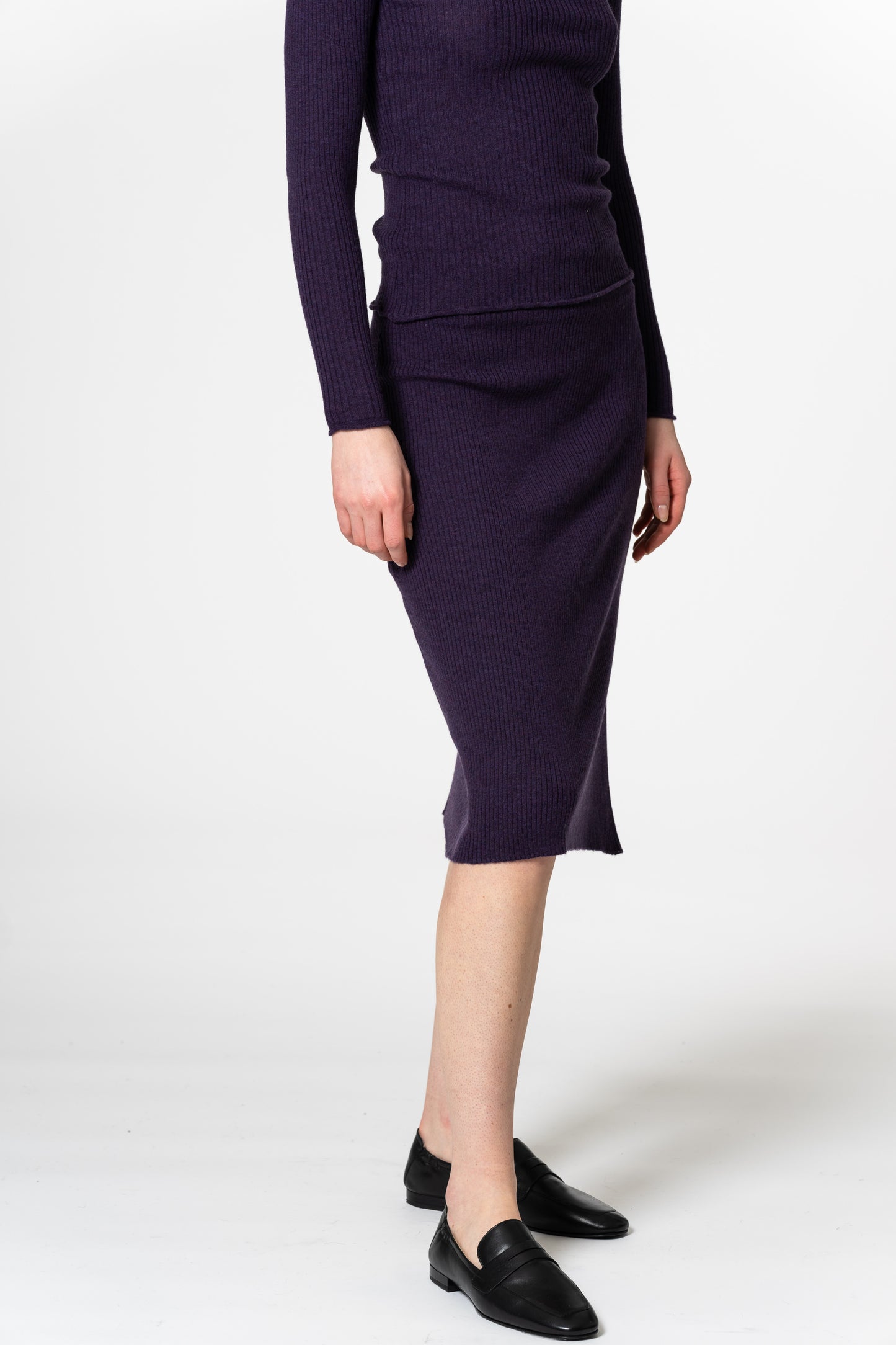 MERINO Skirt - Plum Purple