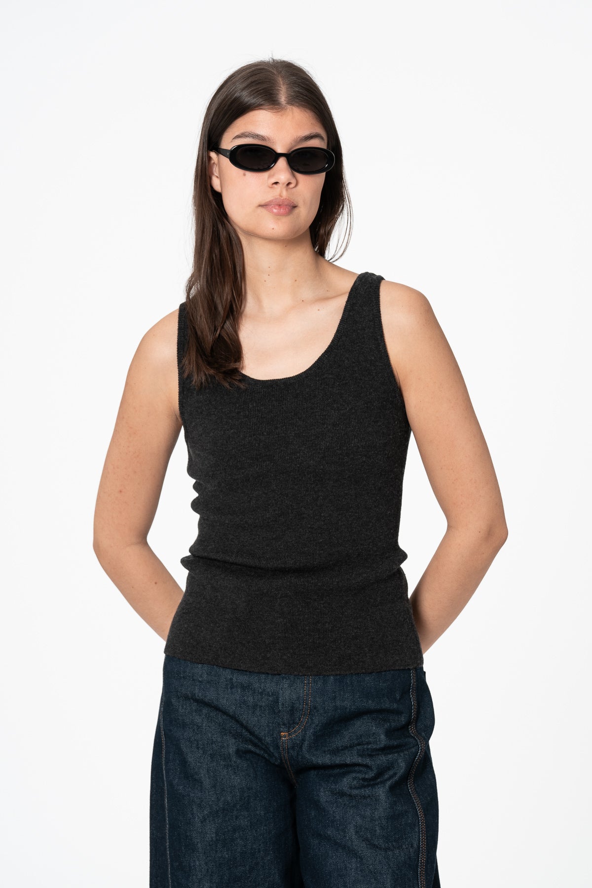 MERINO Tanktop - Onyx Grey