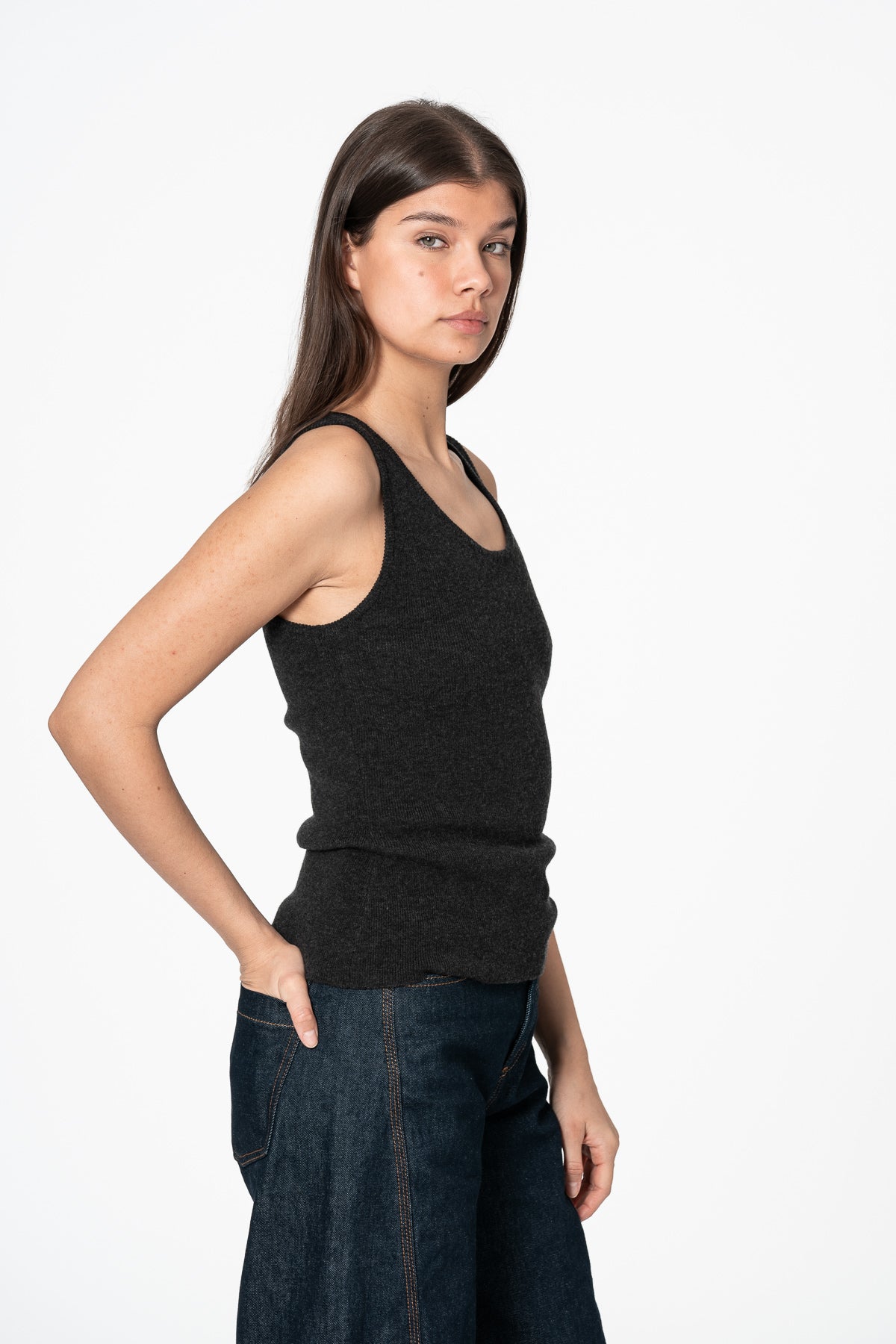 MERINO Tanktop - Onyx Grey