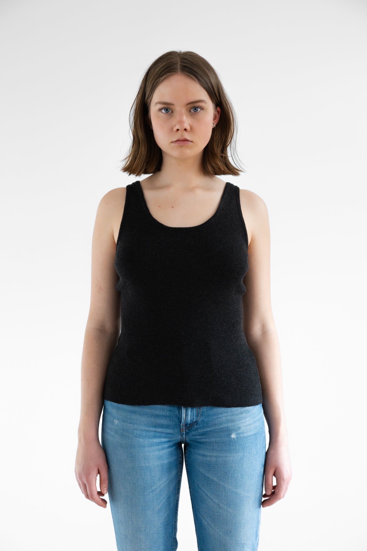 MERINO Tanktop - Onyx Grey