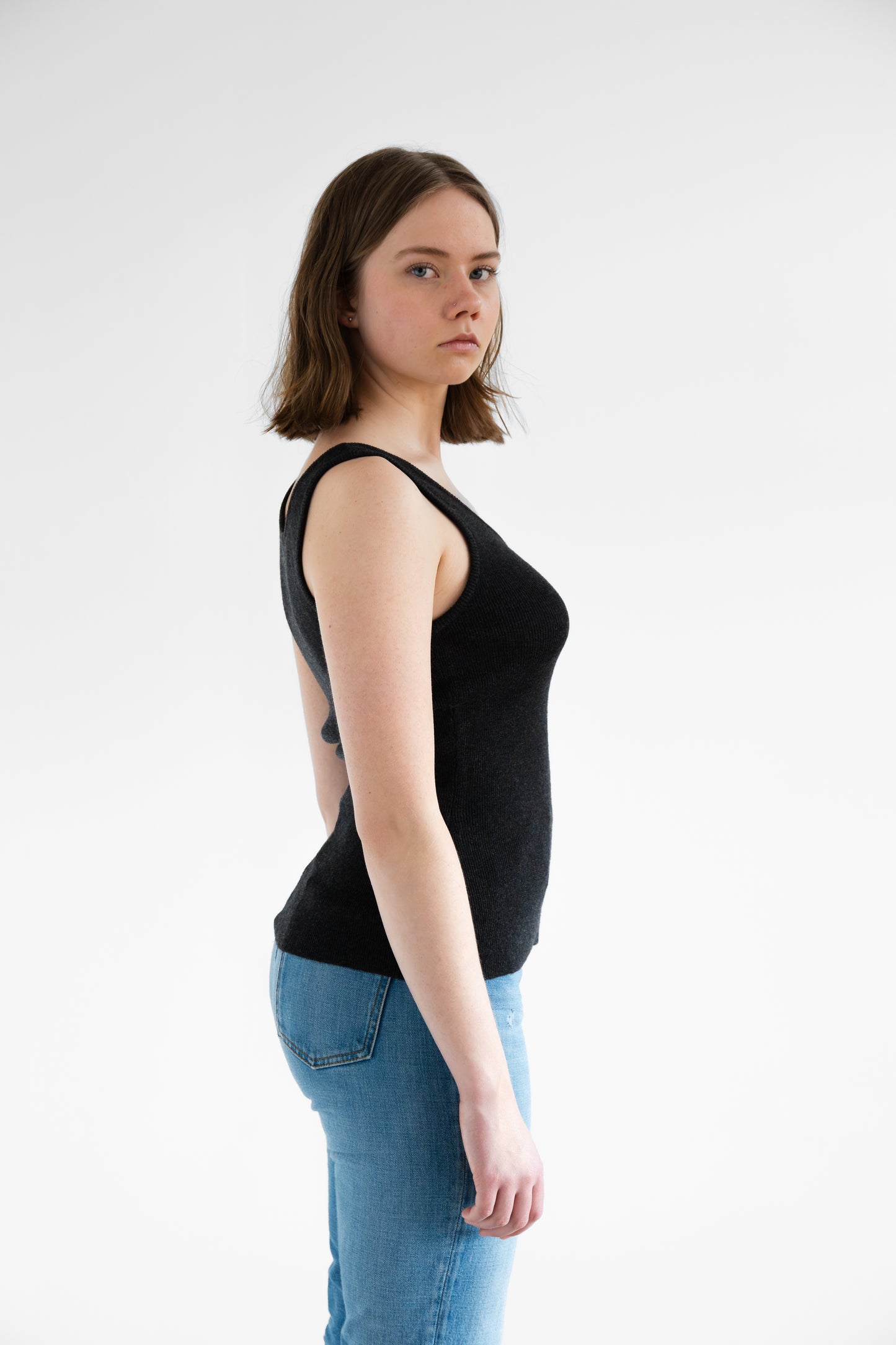 MERINO Tanktop - Onyx Grey