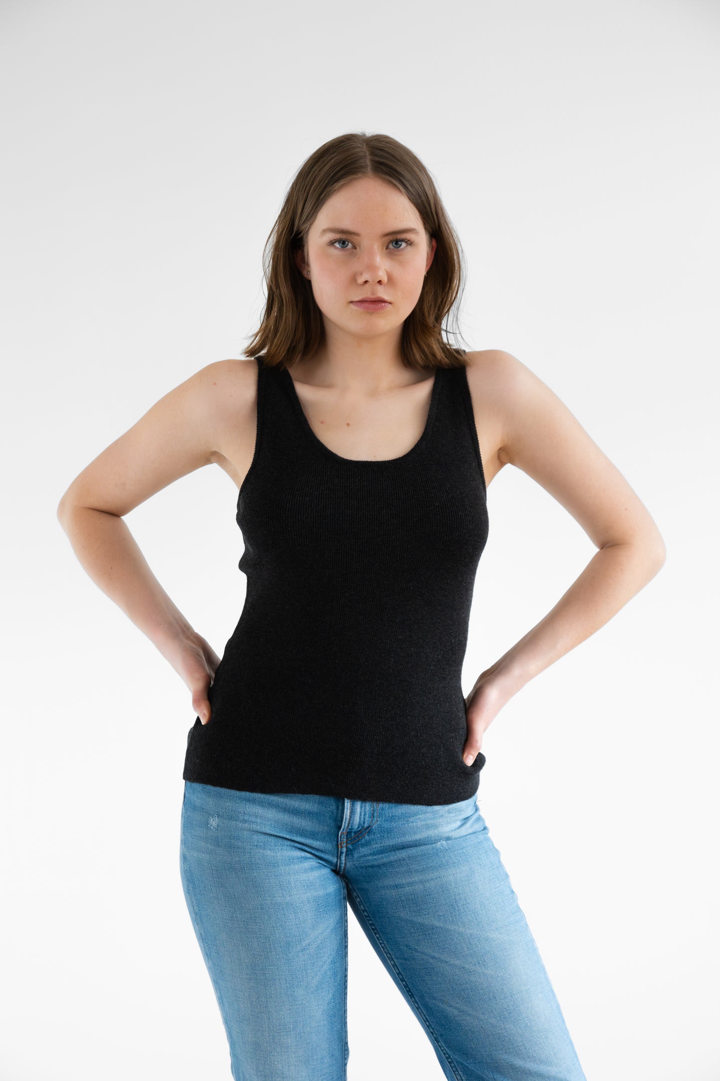 MERINO Tanktop - Onyx Grey