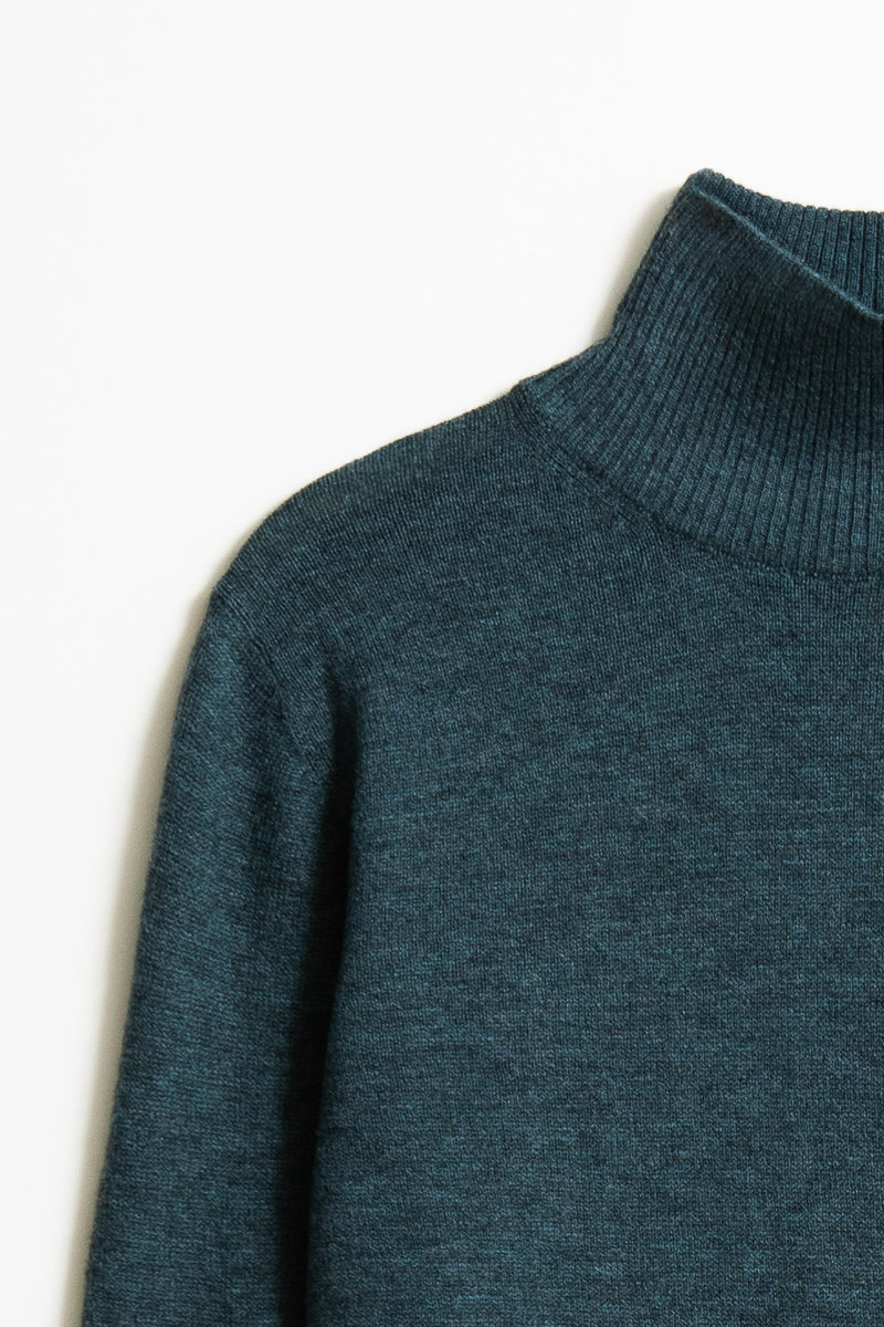 MERINO Turtleneck - Dragonfly Green