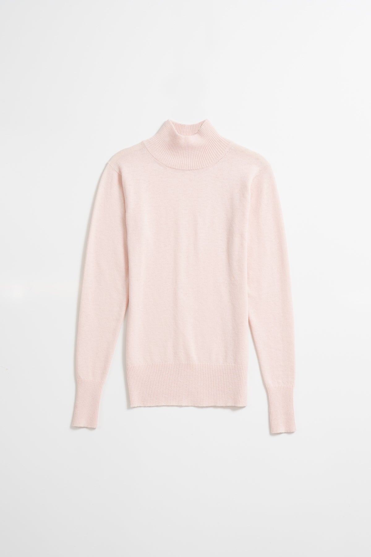 MERINO Turtleneck - Blush Pink