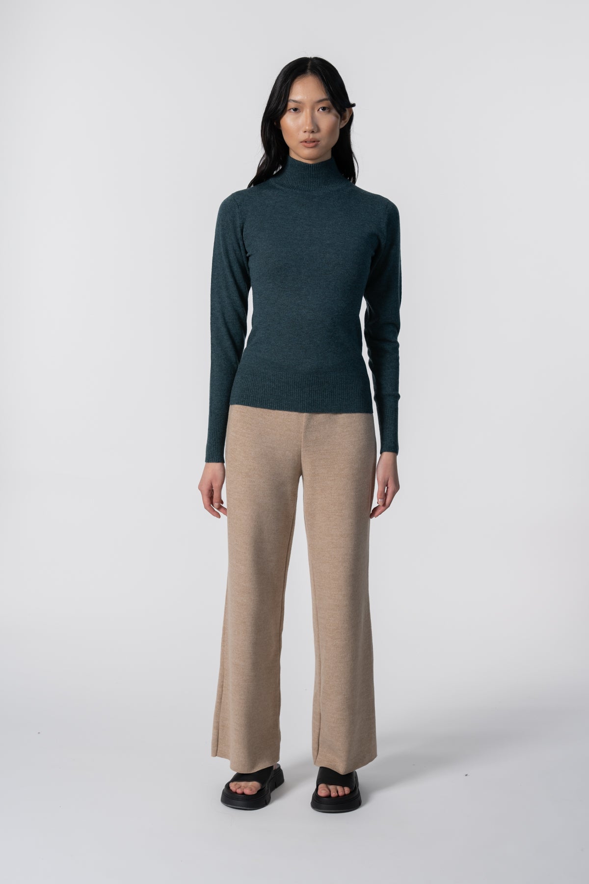 MERINO Turtleneck - Dragonfly Green