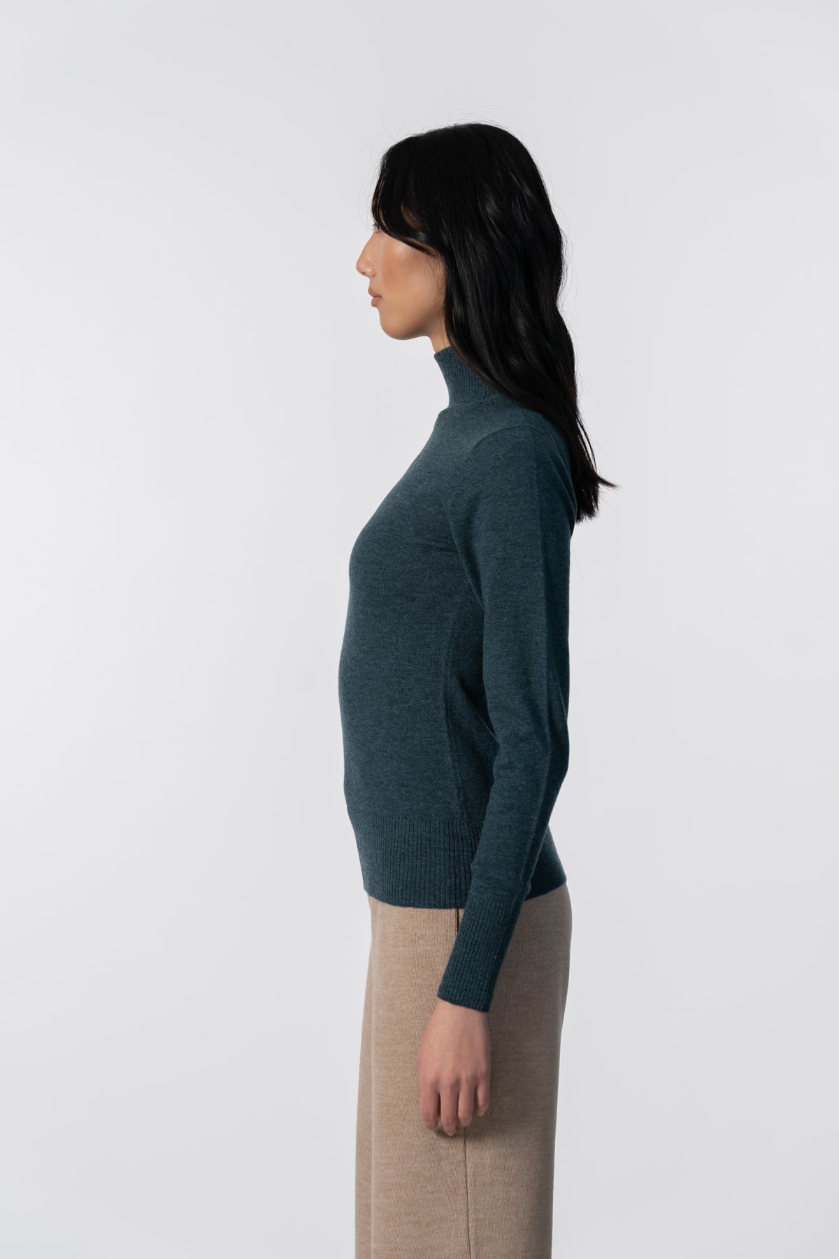 MERINO Turtleneck - Dragonfly Green