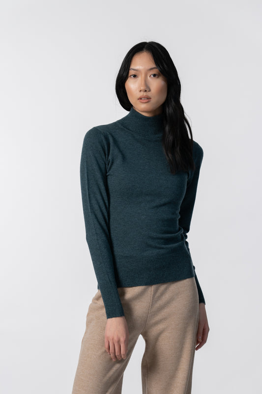 MERINO Turtleneck - Dragonfly Green