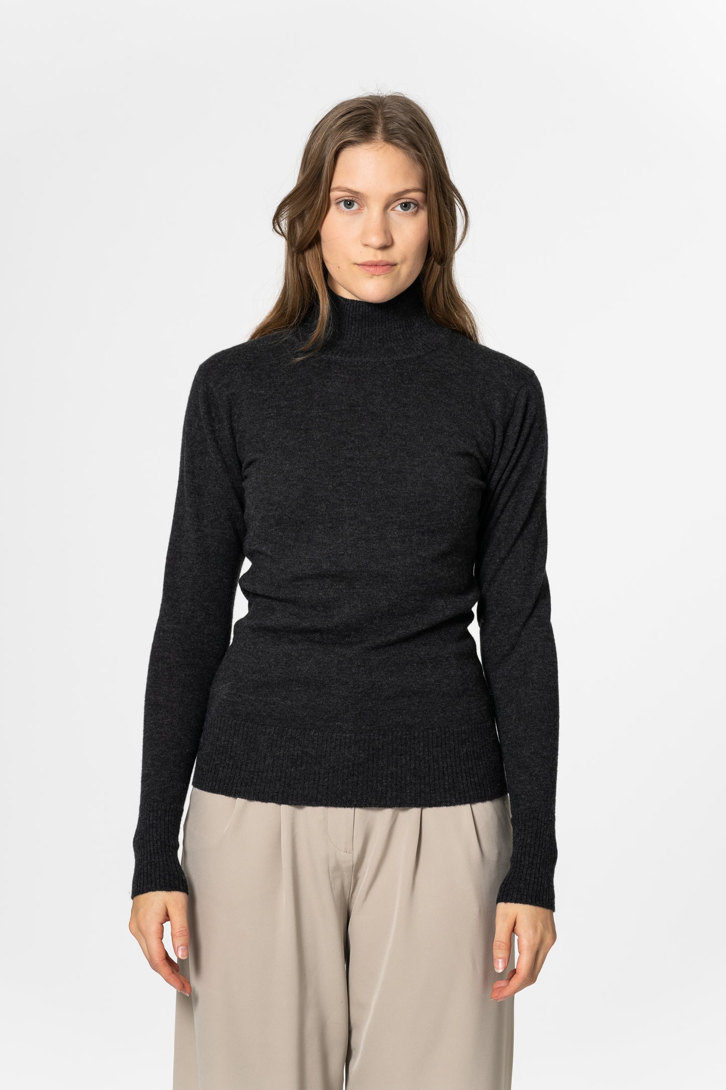 MERINO Turtleneck - Onyx Grey