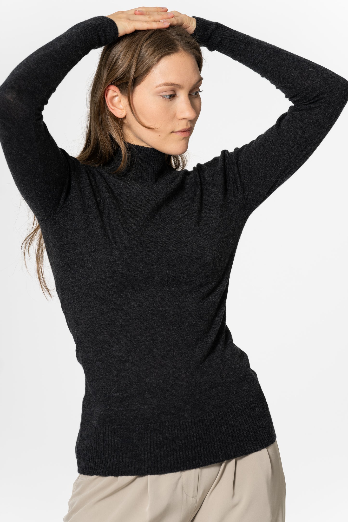 MERINO Turtleneck - Onyx Grey