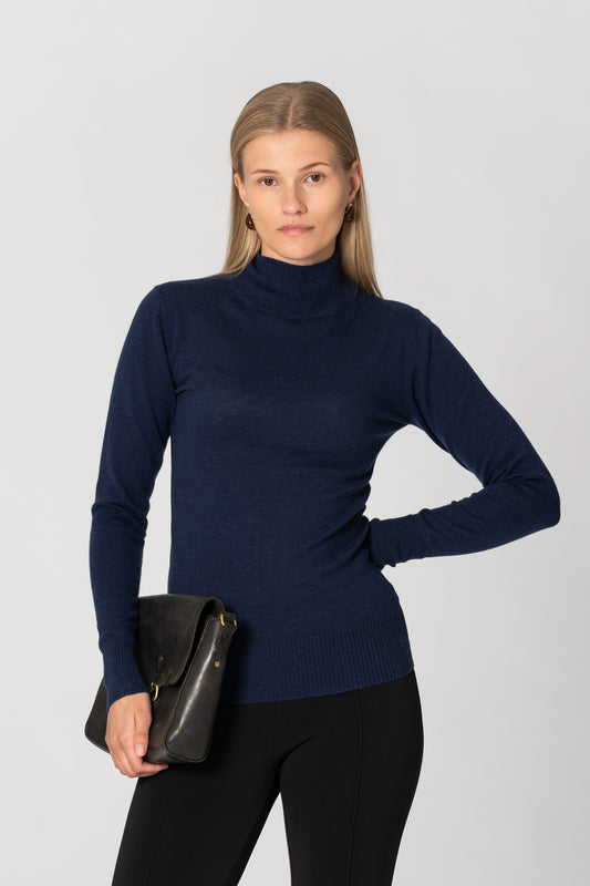 MERINO Turtleneck - Space Blue