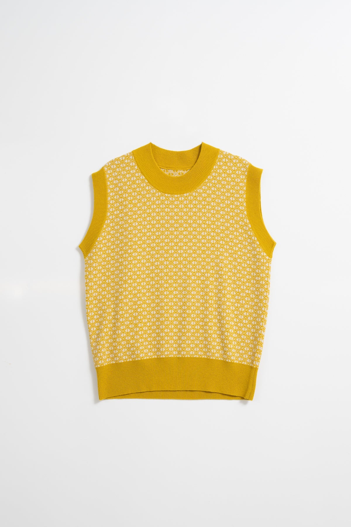 MERINO Dhaka Vest - Cyber Yellow