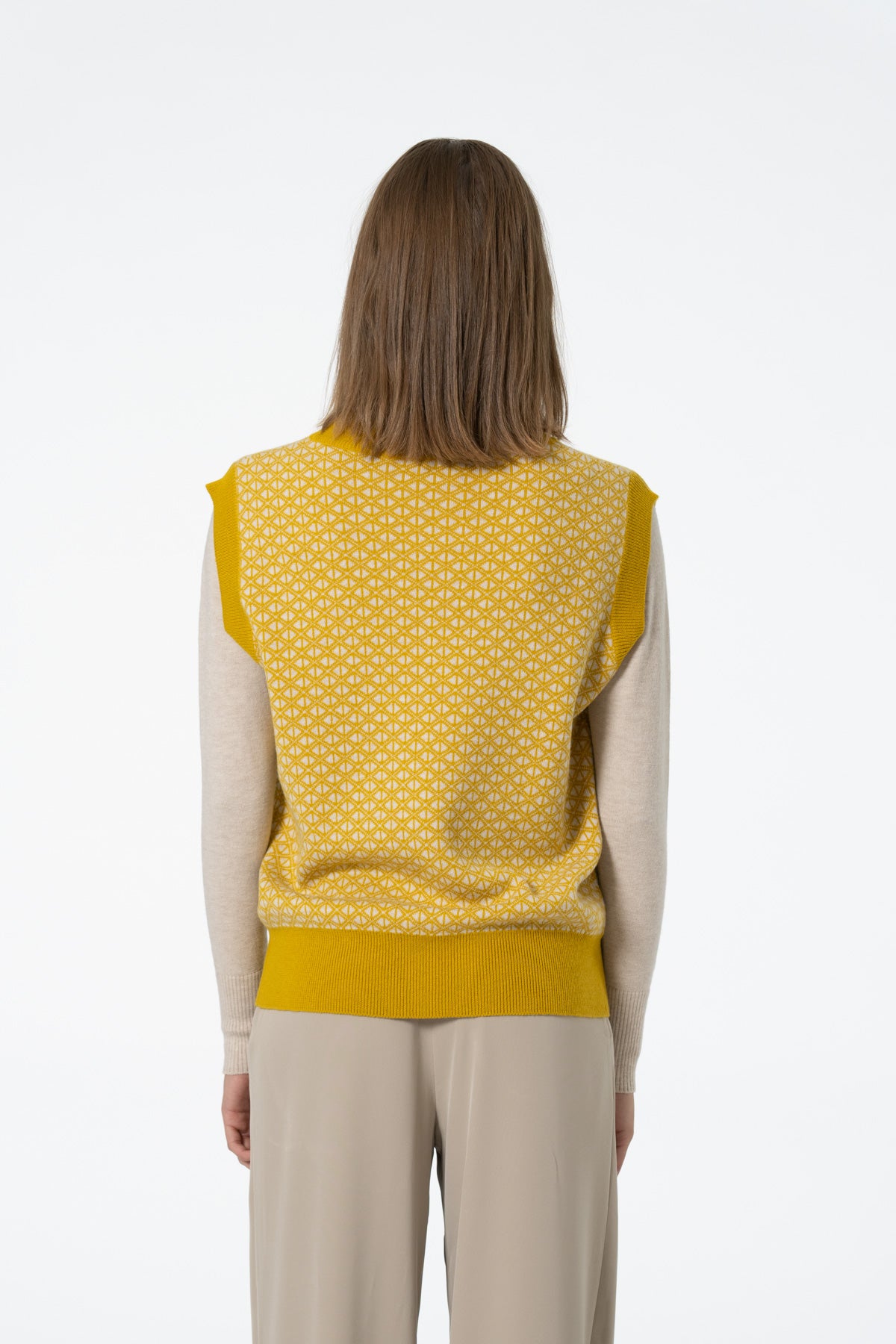 MERINO Dhaka Vest - Cyber Yellow