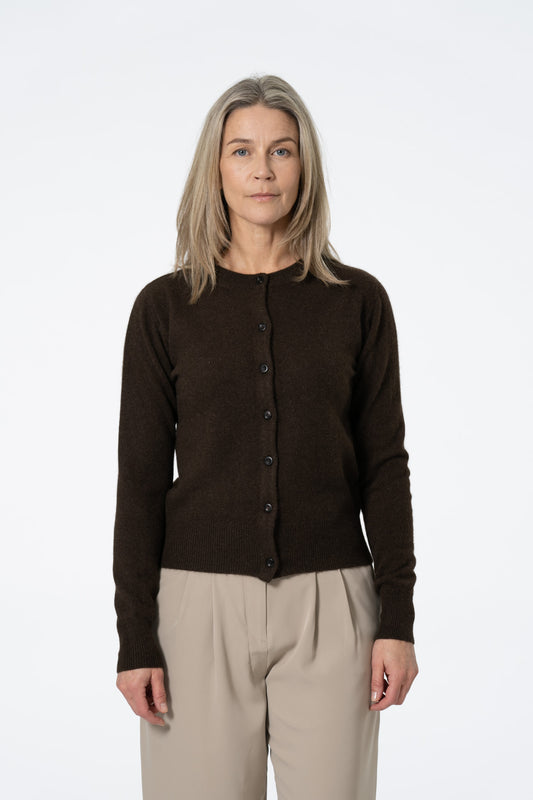 YAK Cardigan - Dark Brown