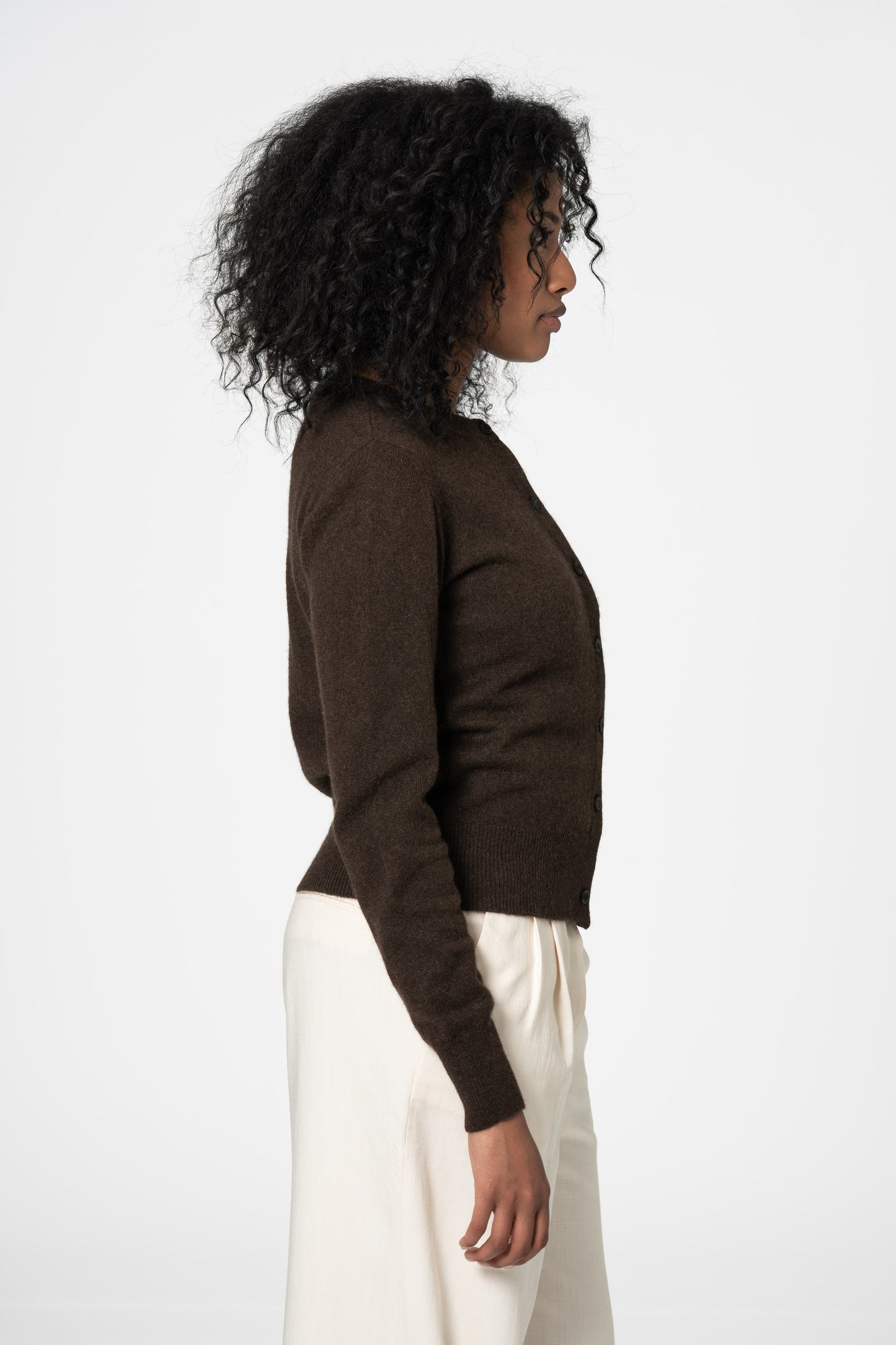 YAK Cardigan - Dark Brown