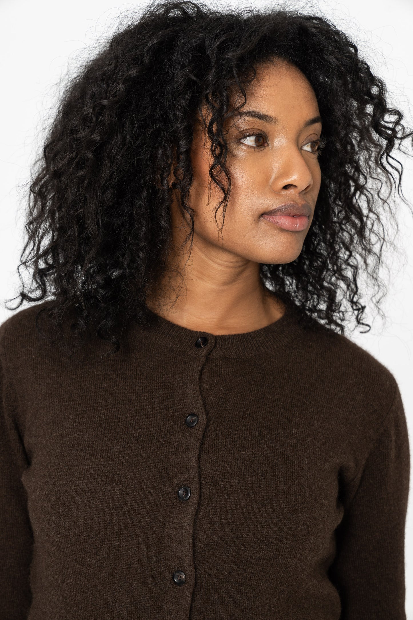 YAK Cardigan - Dark Brown