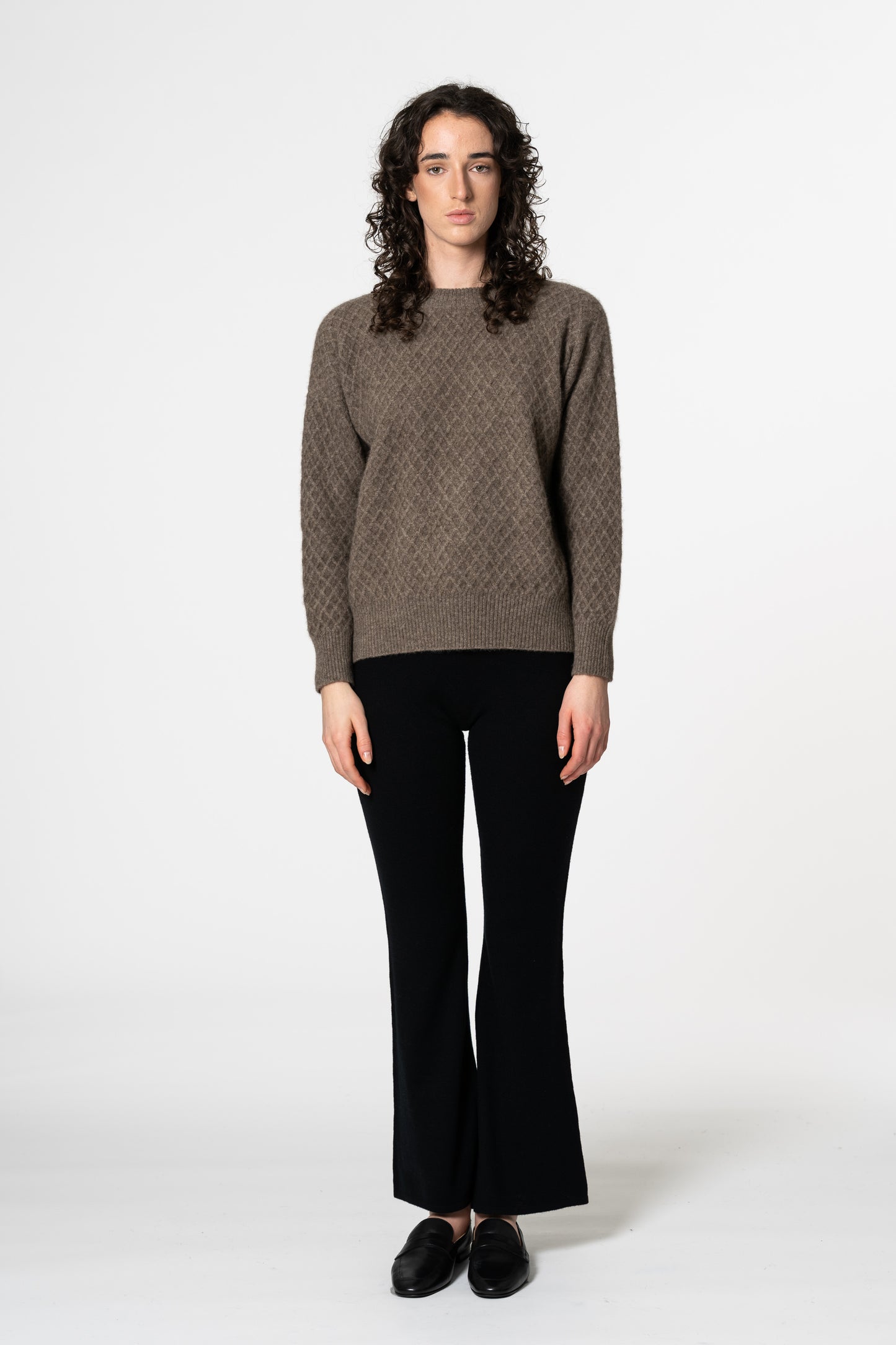 YAK Cross Sweater - Oat Brown