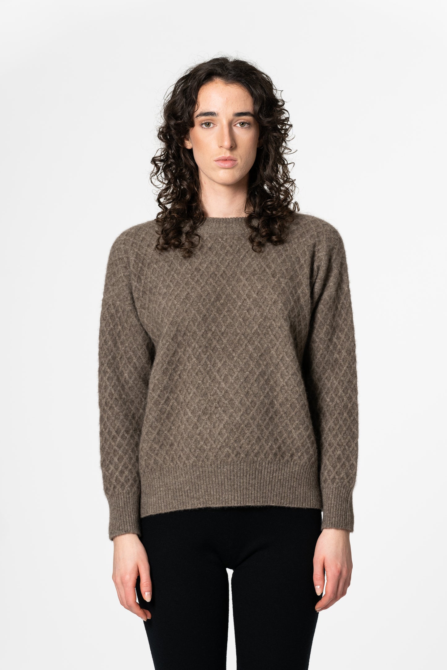 YAK Cross Sweater - Oat Brown