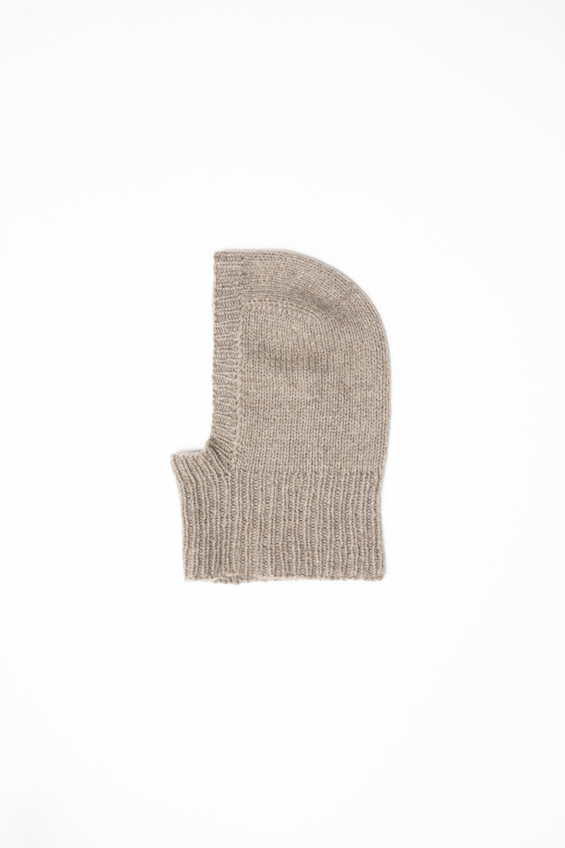 YAK Handknit Balaclava - Oat Brown