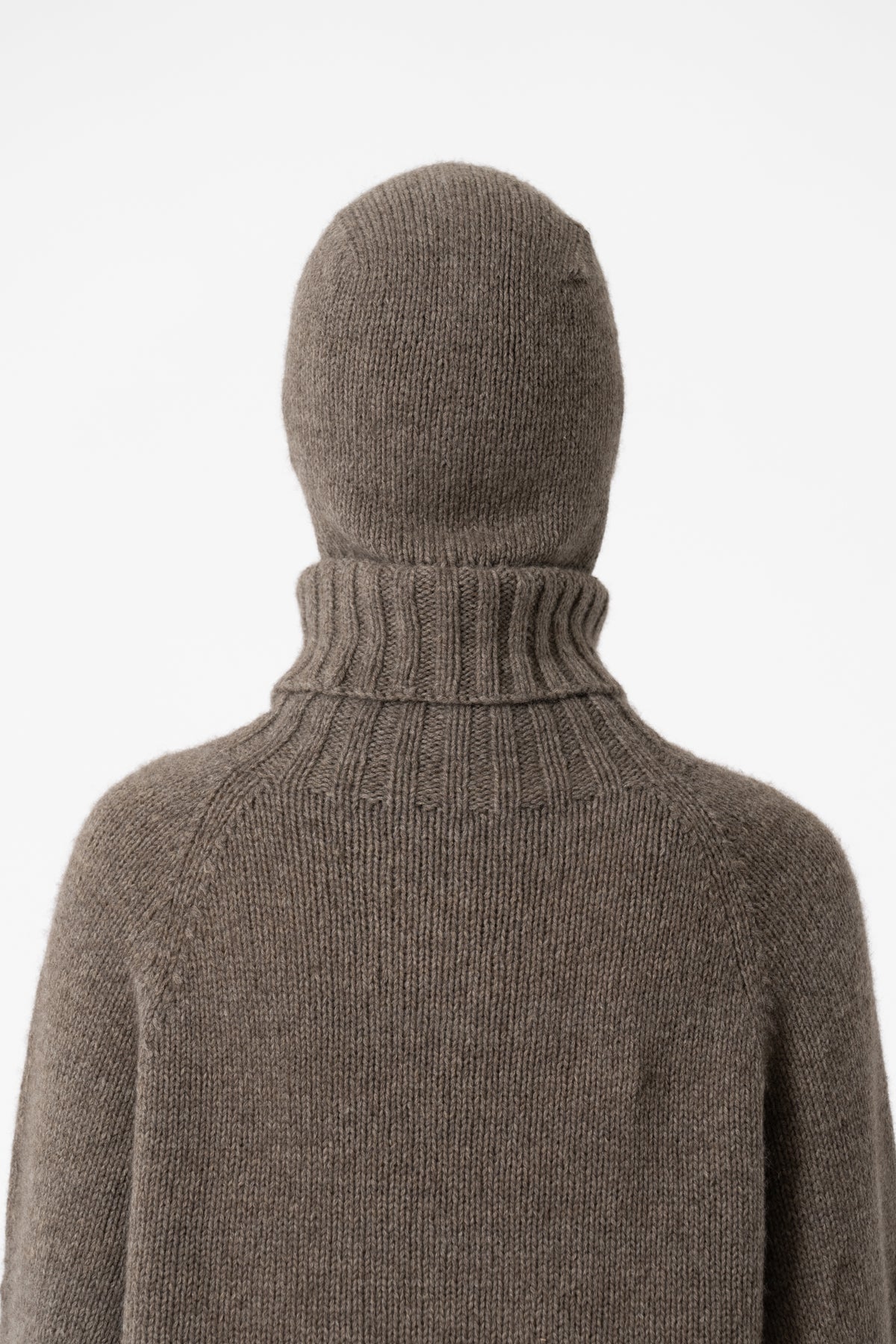 YAK Handknit Balaclava - Oat Brown