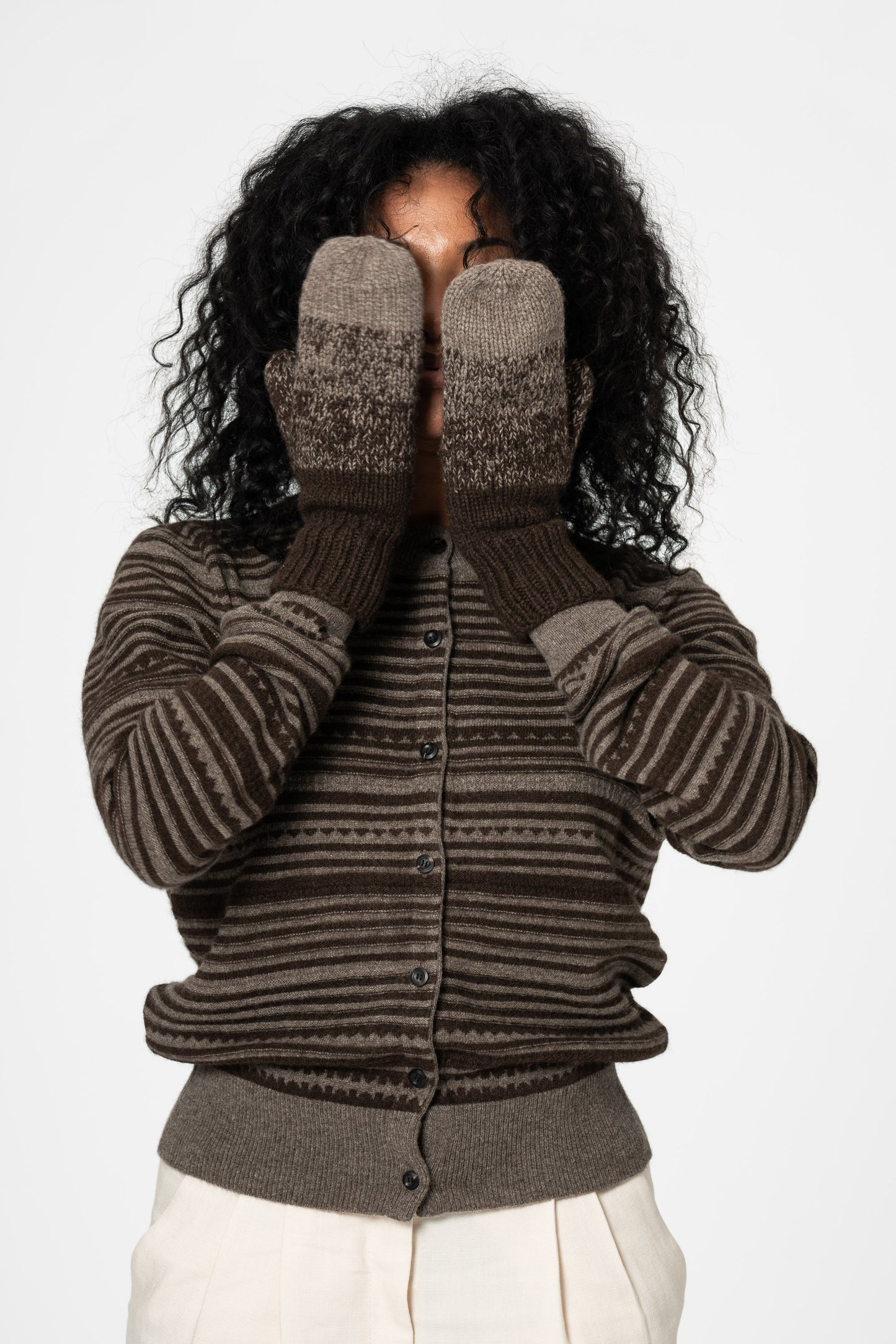 YAK Handknit Mittens - Ombre