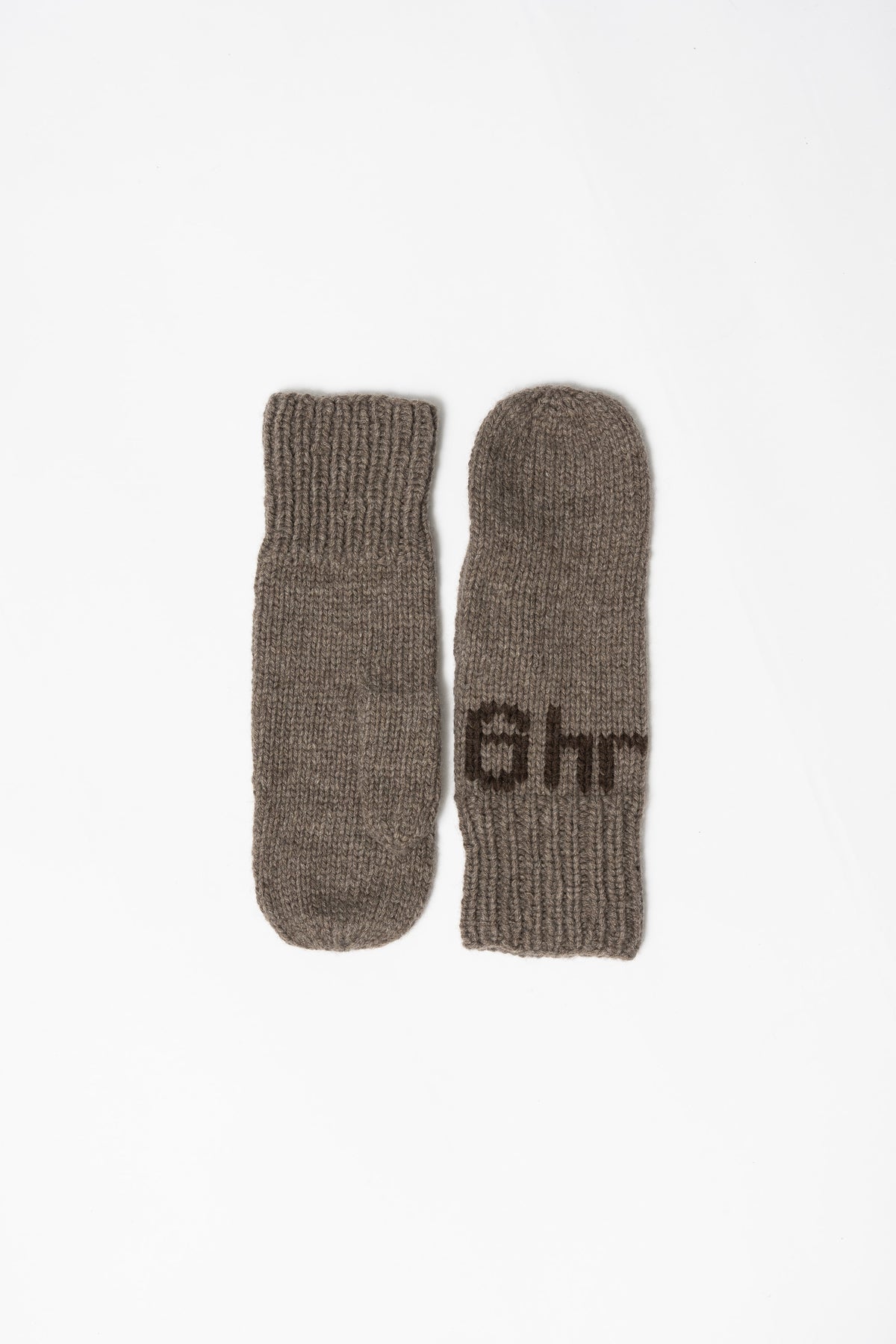 YAK Handknit Mittens - Oat Brown