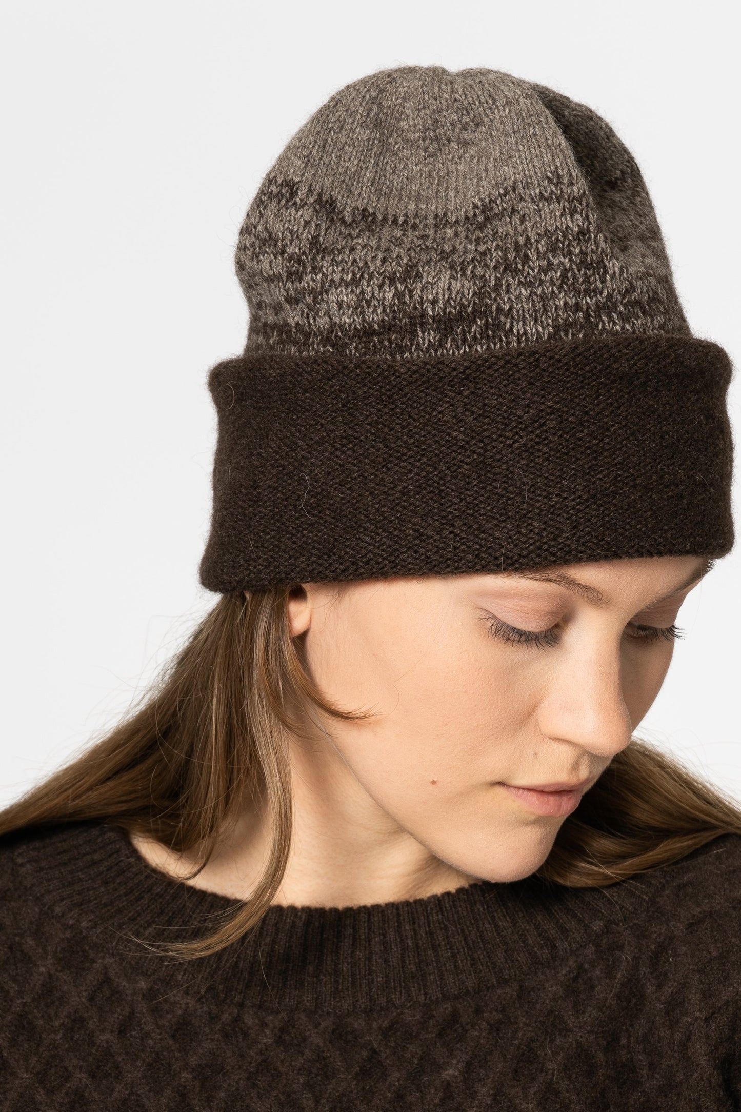 YAK Handknit Tube Hat - Ombre