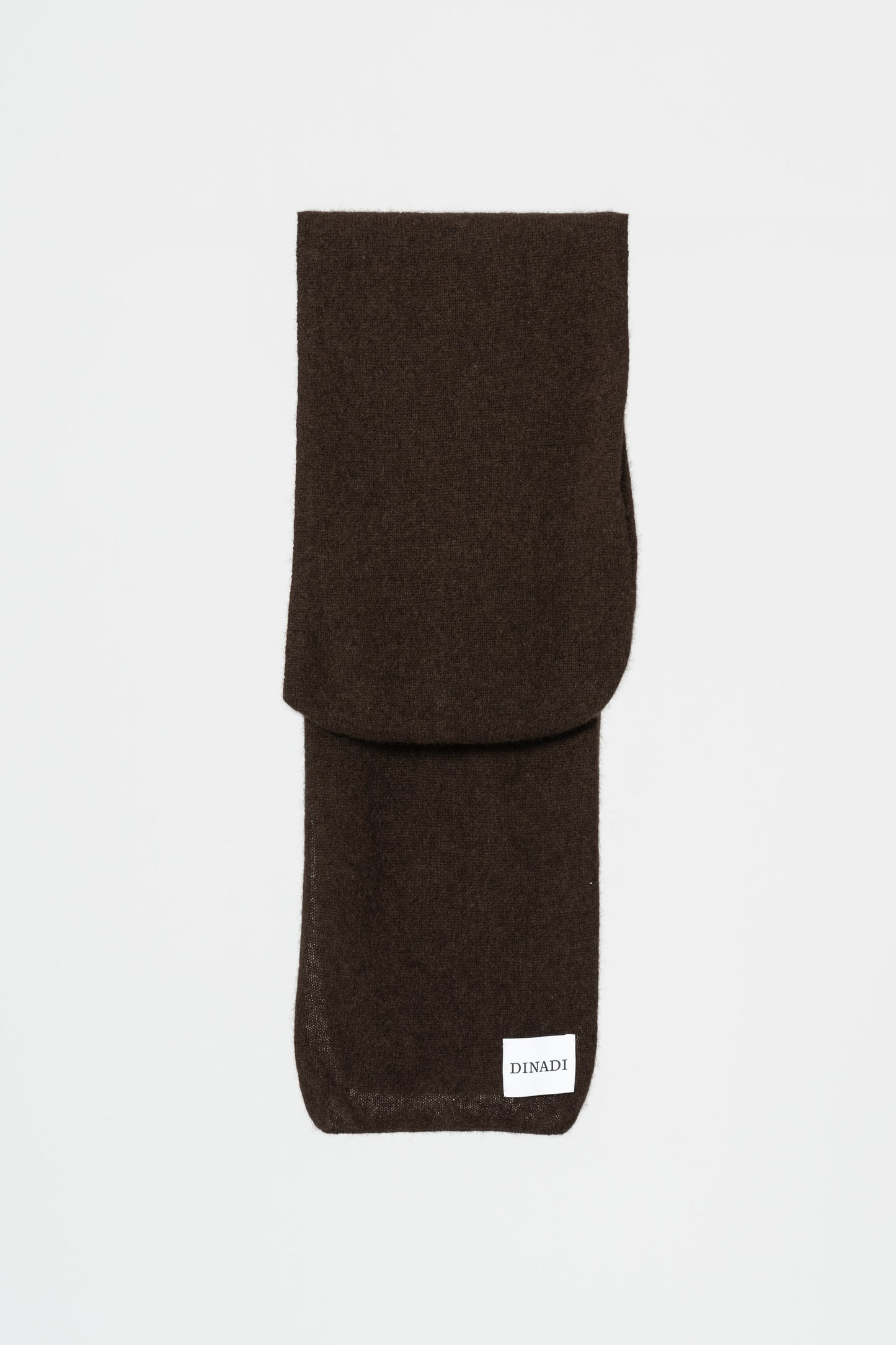 YAK Hooded Scarf - Dark Brown