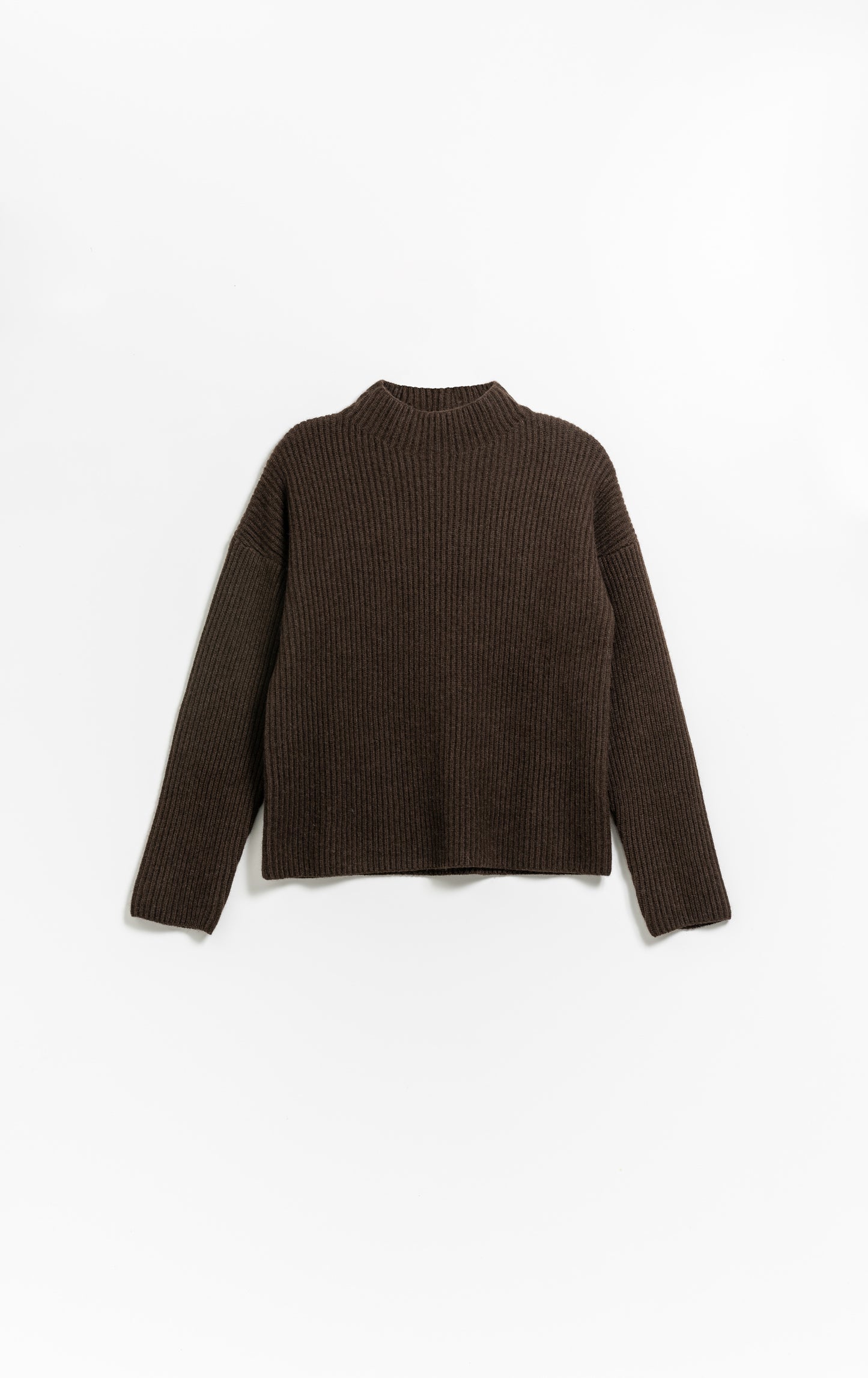 YAK Rib Sweater - Dark Brown