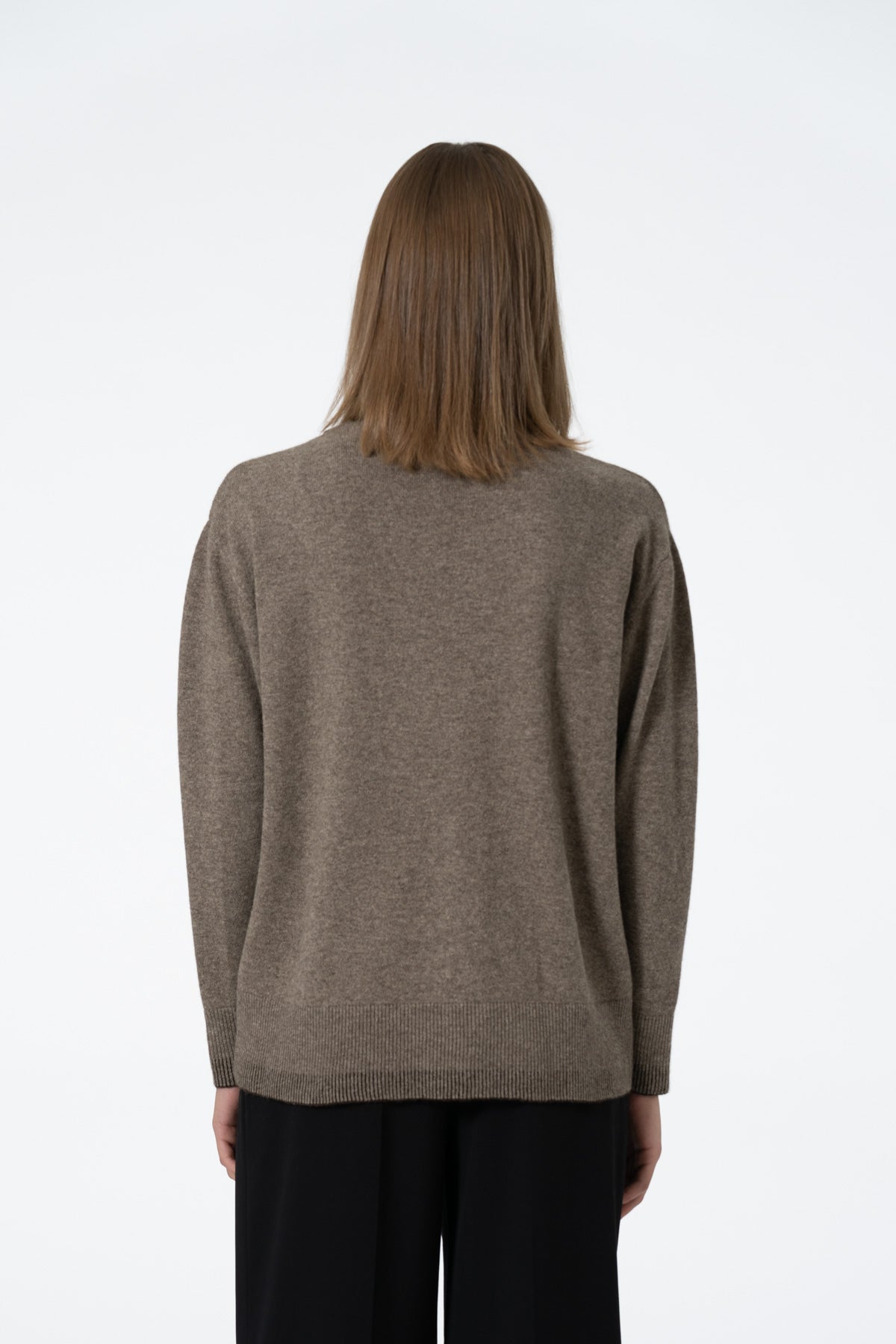 YAK Roundneck Sweater - Oat Brown