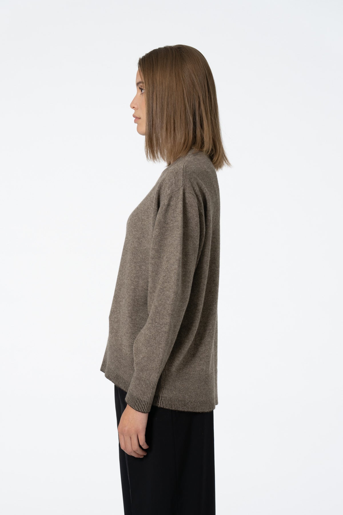 YAK Roundneck Sweater - Oat Brown