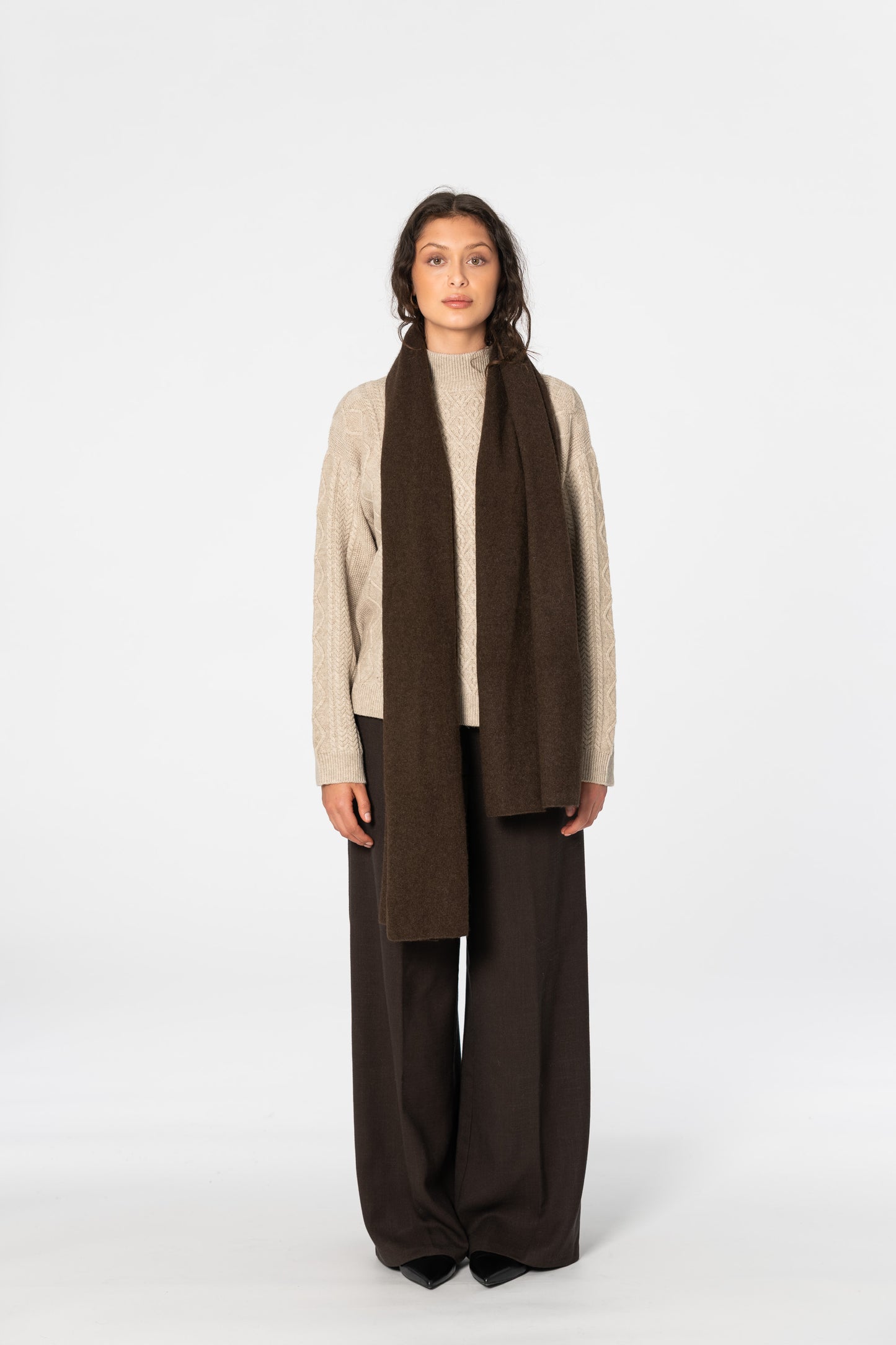 YAK Scarf - Dark Brown