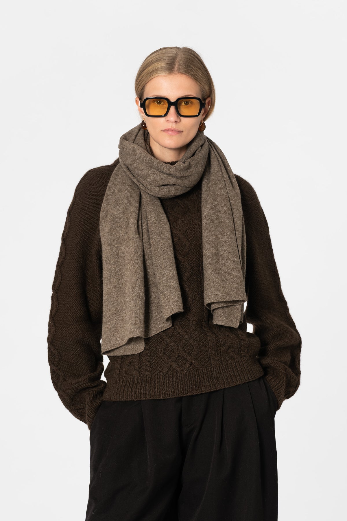 YAK Scarf - Oat Brown