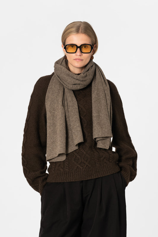 YAK Scarf - Oat Brown