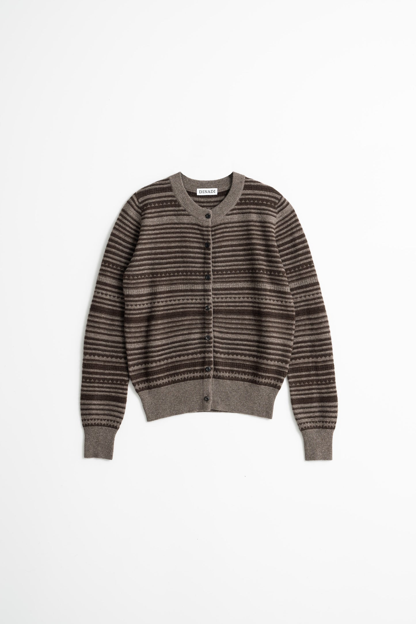 YAK Striped Cardigan - Two Tone