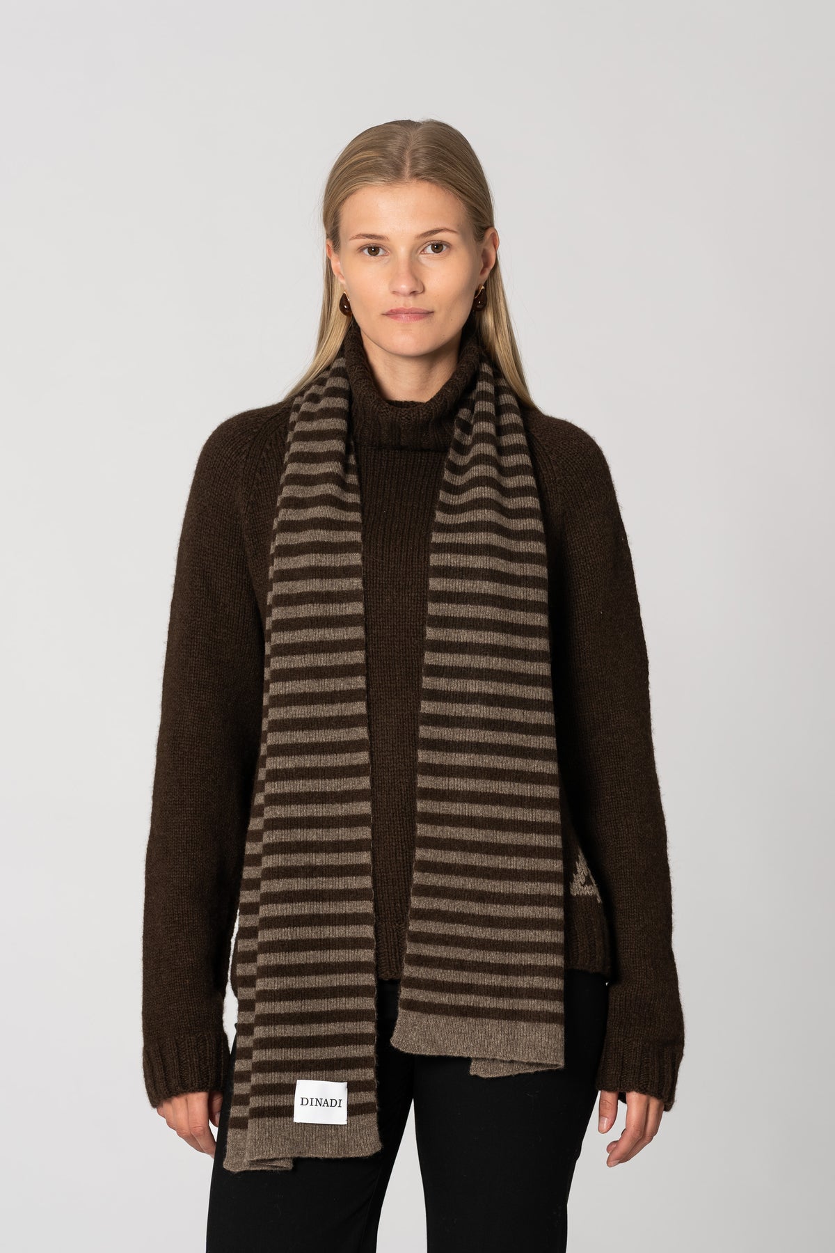 YAK Striped Scarf - Two Tone