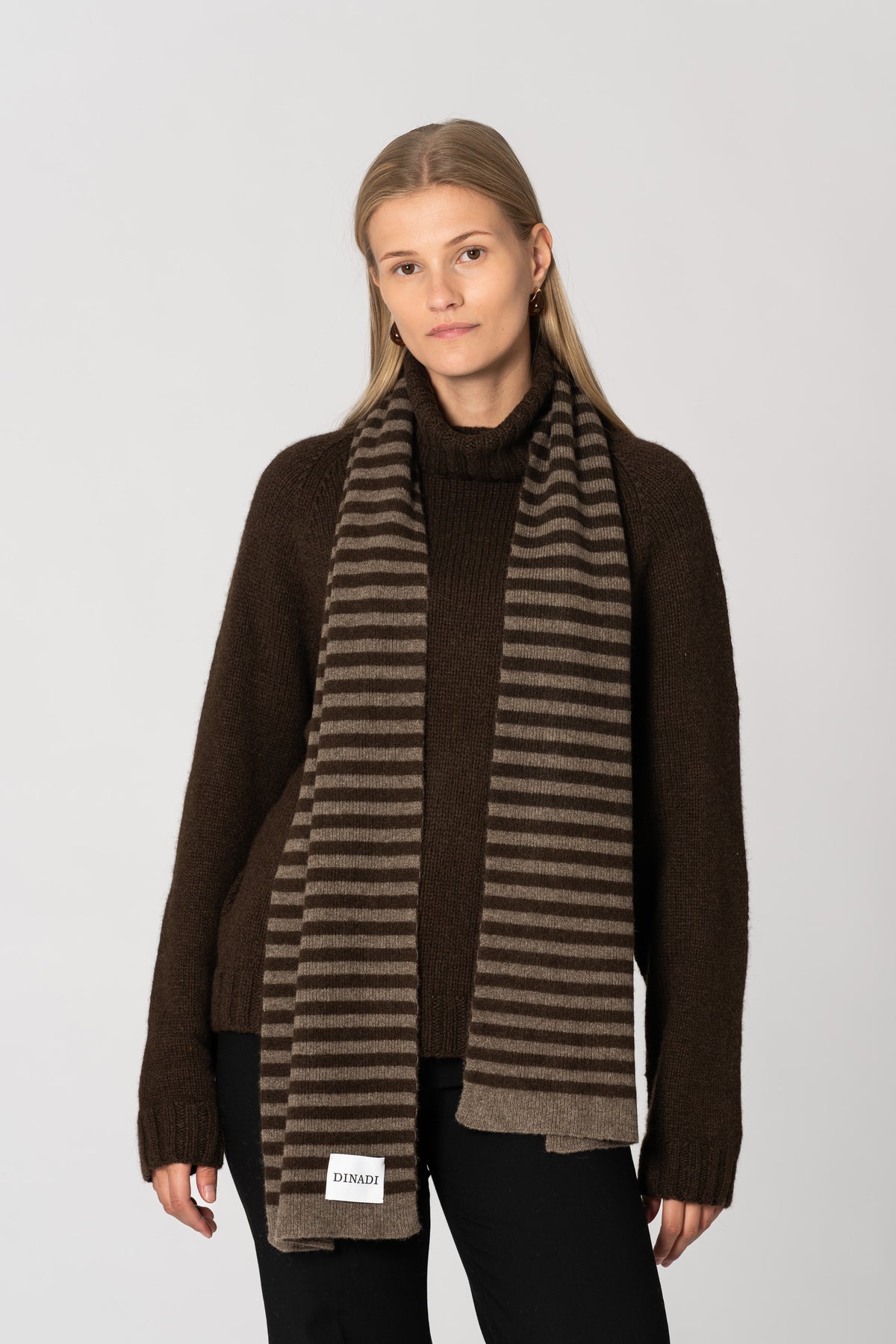 YAK Striped Scarf - Two Tone