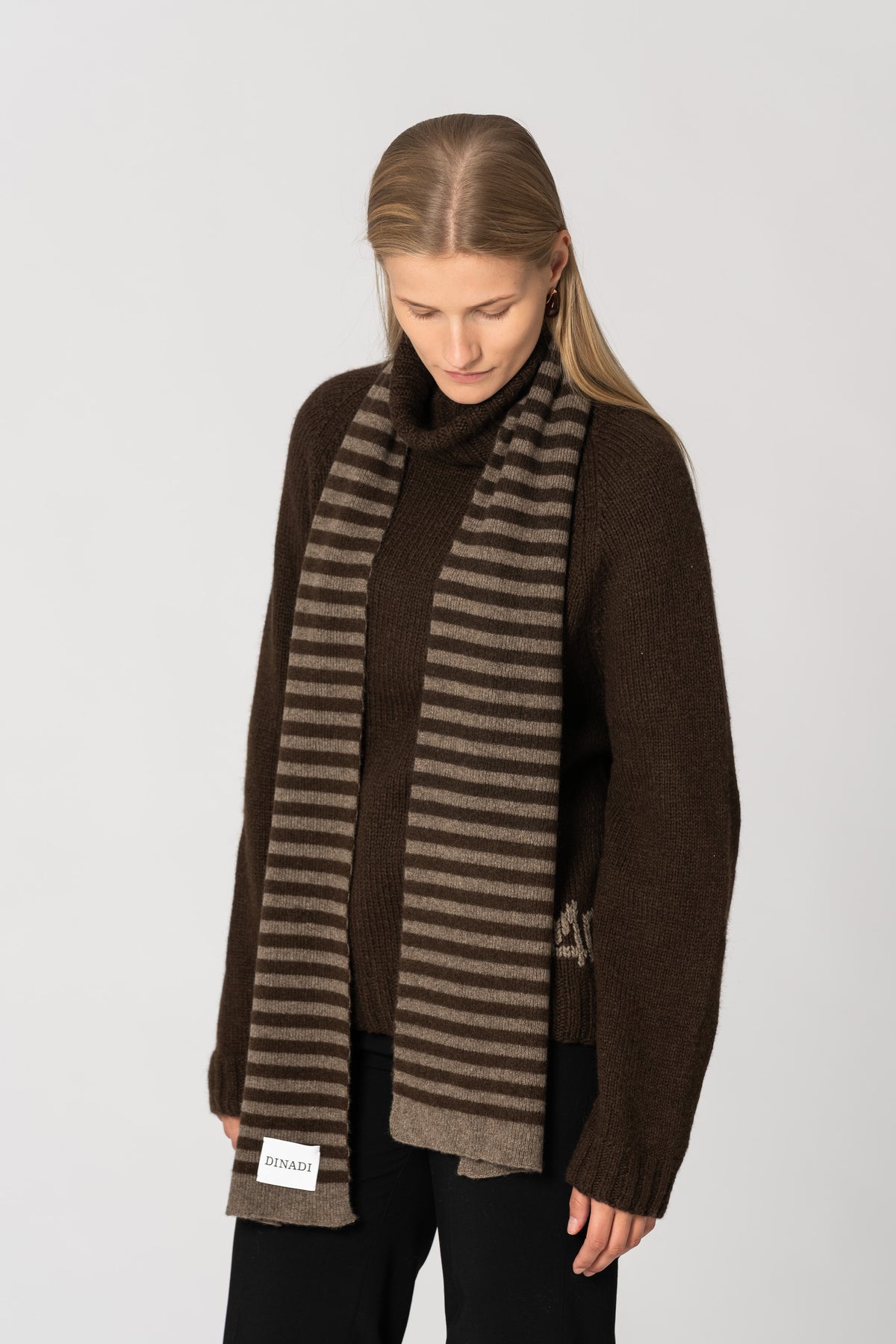 YAK Striped Scarf - Two Tone