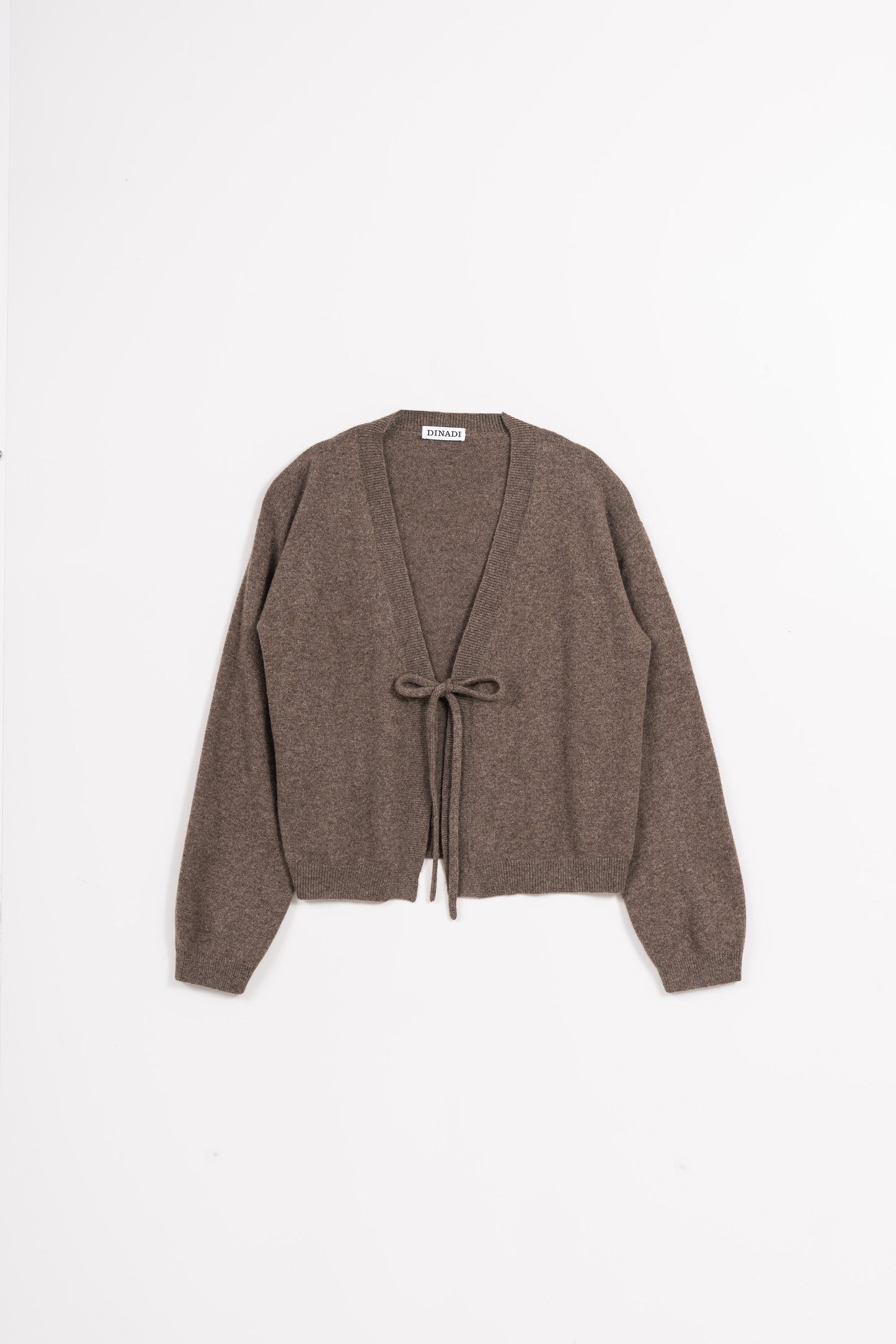 YAK Tie Cardigan - Oat Brown